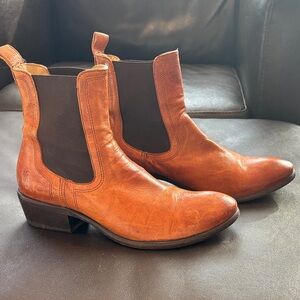 Women’s Frye Cognac Leather Chelsea Boots